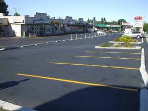 parking lot maintenance edmonton - asphalt lot clean with lines