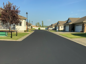edmonton parking lot seal coating - completed project