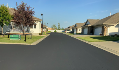 edmonton parking lot seal coating - completed project