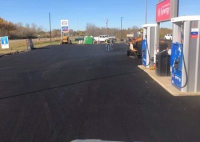 edmonton parking lot paving - paved gas station