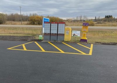 mailbox area - parking lot paving edmonton